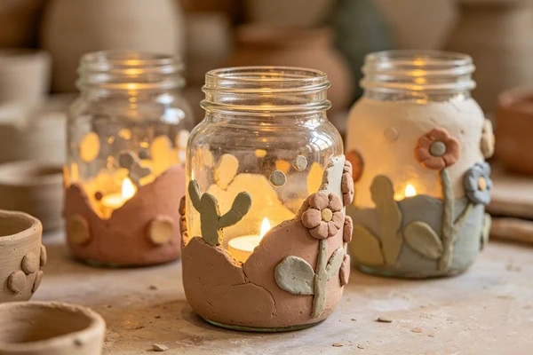 Mod Podge on clay