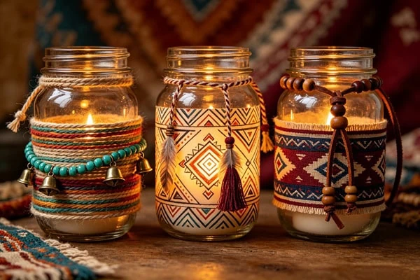 Creative storage solutions using repurposed jars